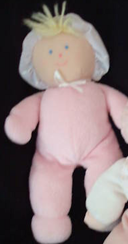 eden pink terry cloth doll