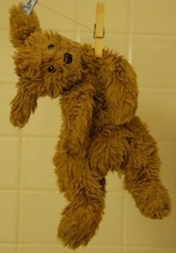 1987 North American Bear Co. Wraggles Brown Shaggy Floppy Dog