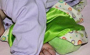 Ganz Green Frog Lovey Blanket