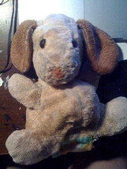 80's? Brown Dog Hand Puppet with a Big Nose