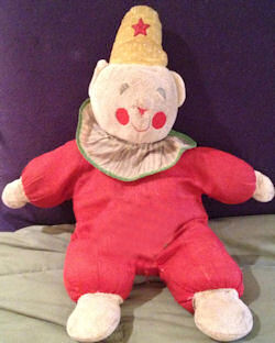 Vintage Eden Clown with a Red and White Suit