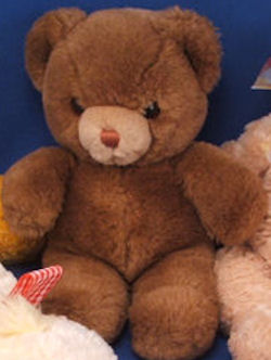 Small 80's GUND Brown Karitas Tender Teddy Bear with Tan Muzzle & Brown Nose