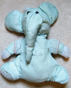 90's Puffalump Style Blue Elephant