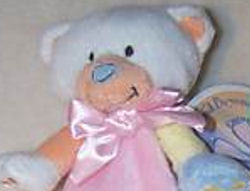 Blankets and Beyond Pastel Multi-Colored Bear