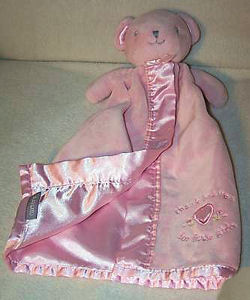 Carter's Pink Bear Gown Style Blankie