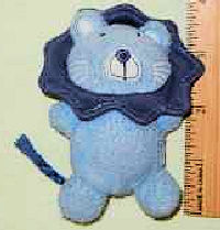 Carter's? Small Blue Terry Lion - Squeaks
