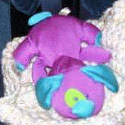 DanDee Collector's Choice Microbead Purple and Blue Dog