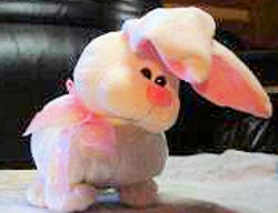 DanDee Collector's Choice White Rabbit with Pink in Ears