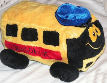 DanDee Yellow & Black Plush School Bus