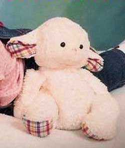 Friendzies Lamb with Multi-color Gingham Ears & Feet