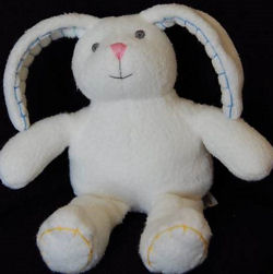12-14 inch GAP Off White Rabbit with Blue Stitching on Ears