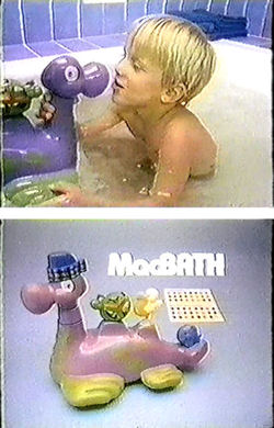 80's Hasbro Plastic Purple MacBath Silly Sea Slurpent Bathtub Toy