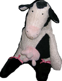 stuffed cow with udders