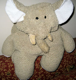 Manhattan Toy Gray Elephant with Short Legs