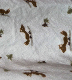 Old Navy Baby Blanket Foxes & Pine Trees