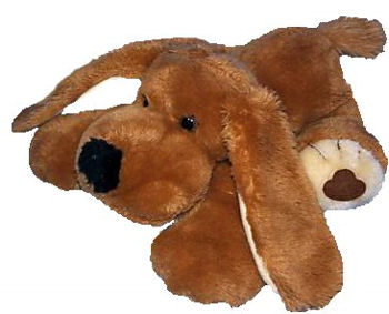 80's JC Penny's Fleagle Beagle Lying Down Brown & White Dog