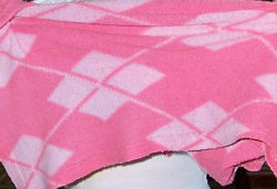 Pink Diamond Pattern Baby Blanket