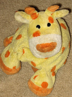 Toys 'R Us YELLOW GIRAFFE ORANGE POLKA DOTS, Accents