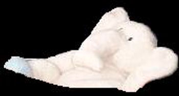 White Elephant with Long Arms and Legs and a Rattle