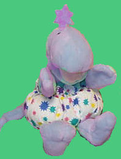 1990 Gund Zwibble Dibble Purple Puppet