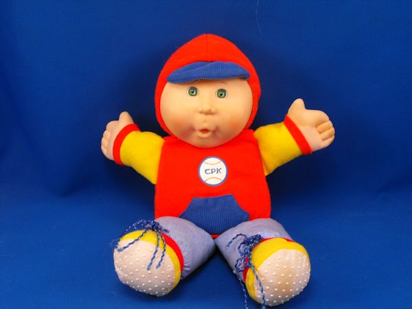 1995 Mattel CPK Cabbage Patch Boy Snuggler Doll Baseball Chime