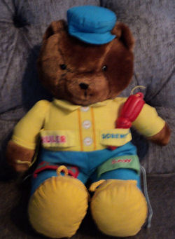FOUND - 1984 AMTOY BEAR with TOOLS, & HARD HAT