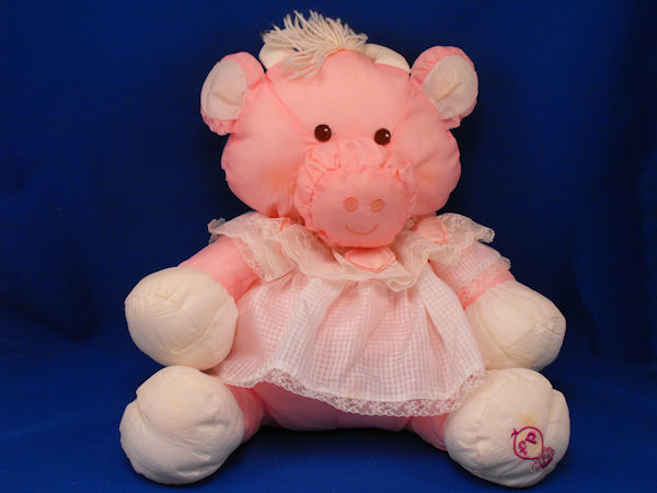 Fisher Price Puffalump 1986 Pink Cow with Dress