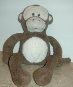 FOUND- 2009 Janie and Jack BROWN MONKEY with TAN FACE, EARS, TUMMY