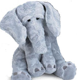 Searching -  Two Manhattan Toy Co Large Grey Wanda Ragtails Elephants