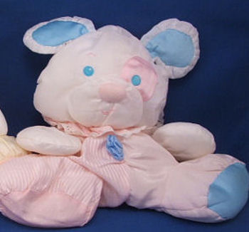 FOUND - Fisher Price PUFFALUMPS - PINK PUPPY and BLUE & WHITE BABY MOUSE