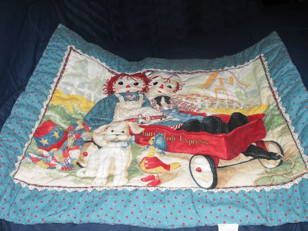 Springmaid 30x40 Baby Quilt Raggedy Ann & Andy Express